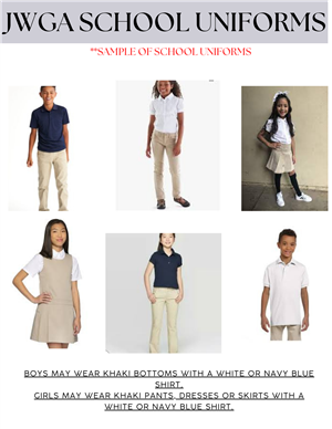 school uniform flyer